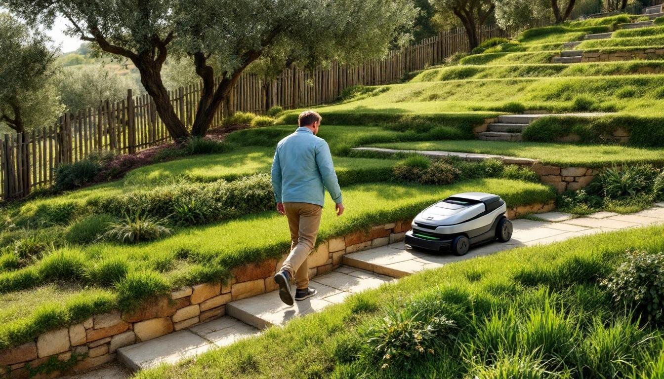 découvrez les avantages du robot de tonte et de l'entretien manuel pour votre jardin en terrasses afin de choisir la méthode la mieux adaptée à votre espace et vos préférences.