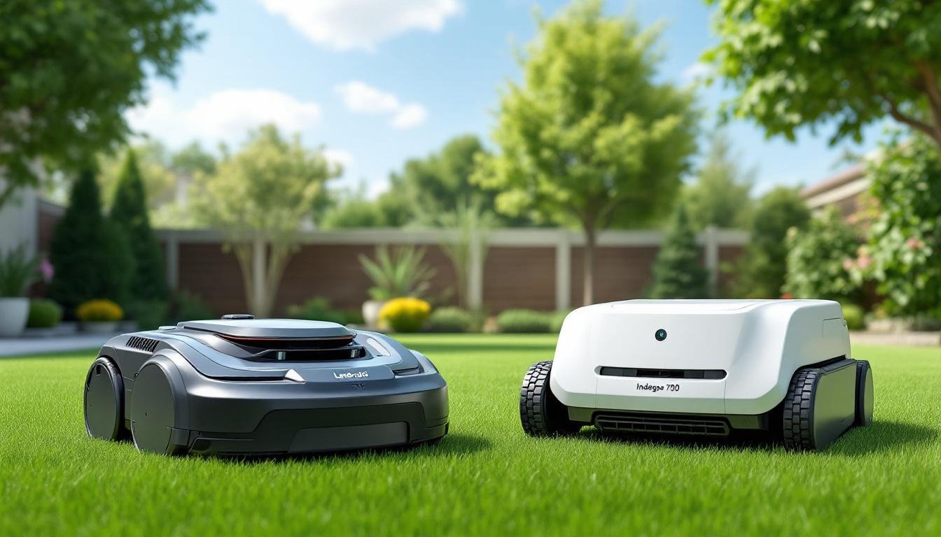 découvrez notre comparaison détaillée entre le landroid m700 et l'indego 700, deux robots tondeuses milieu de gamme, pour choisir celui qui convient le mieux à votre jardin.