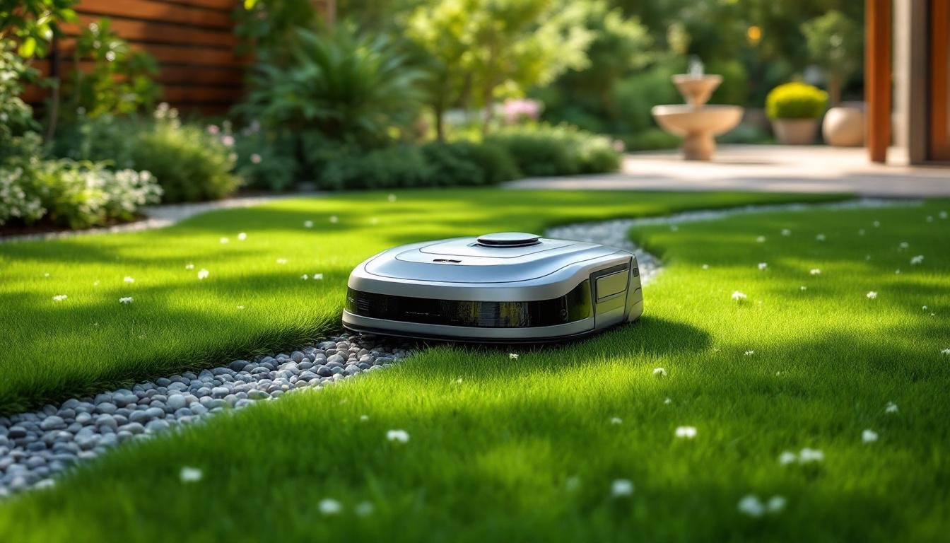 découvrez si un robot tondeuse peut franchir une bordure entre deux pelouses et comment optimiser ses déplacements pour un jardin parfaitement entretenu.