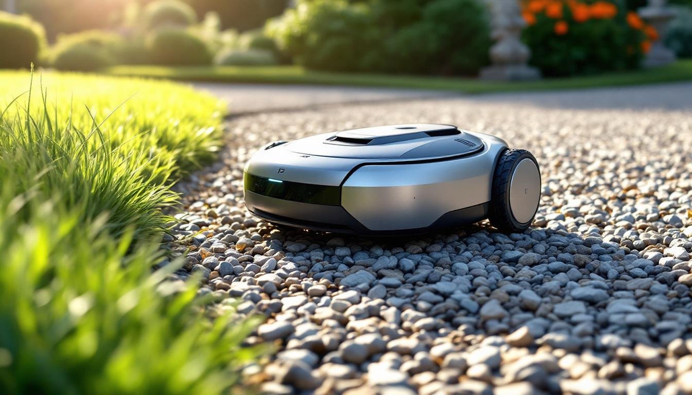 découvrez si votre robot de tonte est capable de traverser une allée gravillonnée sans problème et comment optimiser son utilisation pour un jardin impeccable.