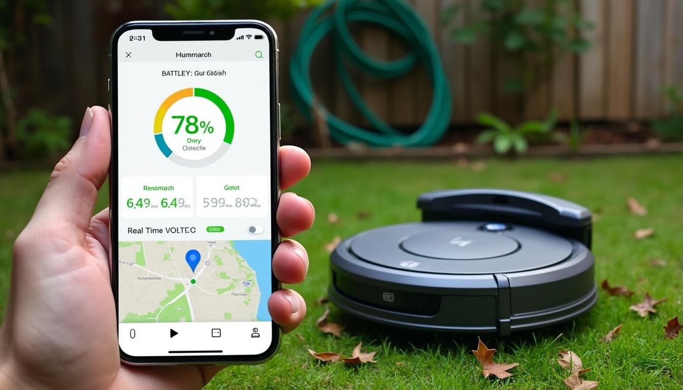 découvrez comment surveiller facilement l'état de la batterie de votre robot de tonte grâce à l'application dédiée, pour une pelouse toujours impeccable sans souci d'autonomie.