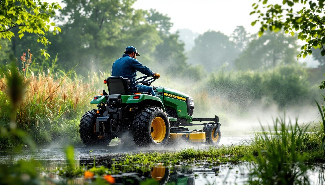 découvrez nos conseils pour tondre efficacement un jardin avec mare ou zone humide tout en préservant l'écosystème fragile de votre espace naturel.