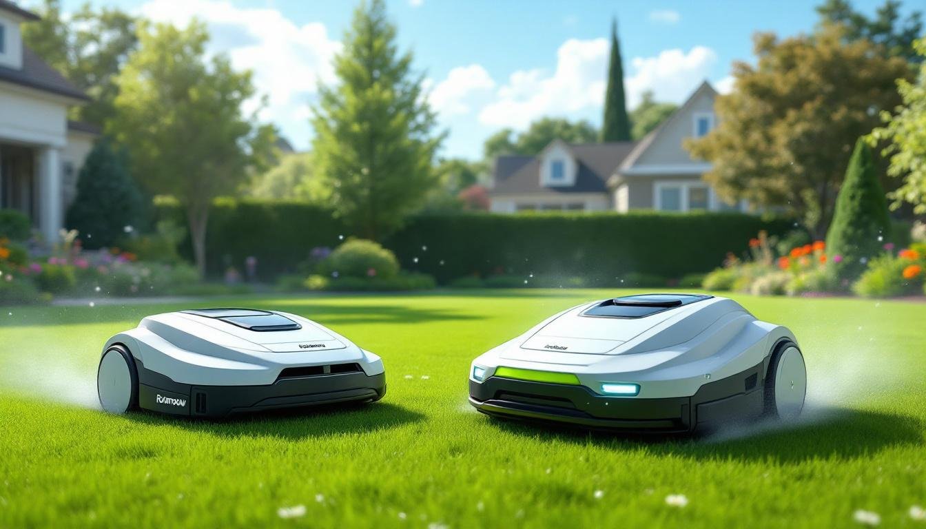 comparez la vitesse des robots de tonte robomow et greenworks pour découvrir lequel coupe votre pelouse le plus rapidement et efficacement.