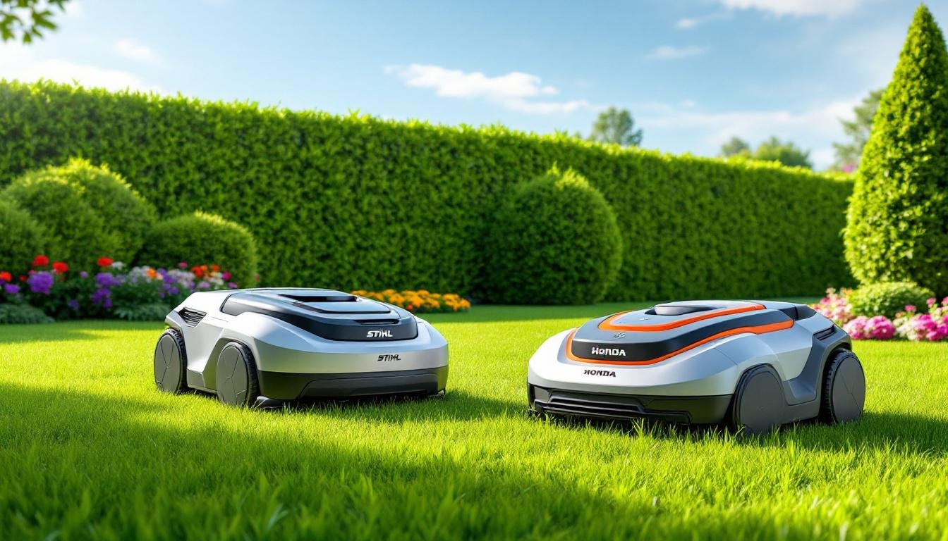découvrez une comparaison détaillée entre les robots de tonte stihl et honda, évaluant leurs performances en conditions réelles pour vous aider à choisir le meilleur outil pour votre jardin.