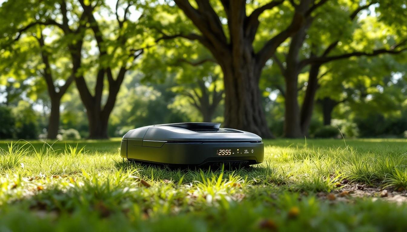 découvrez nos recommandations de robots de tonte adaptés aux zones ombragées pour un gazon toujours impeccable, même sans lumière directe.