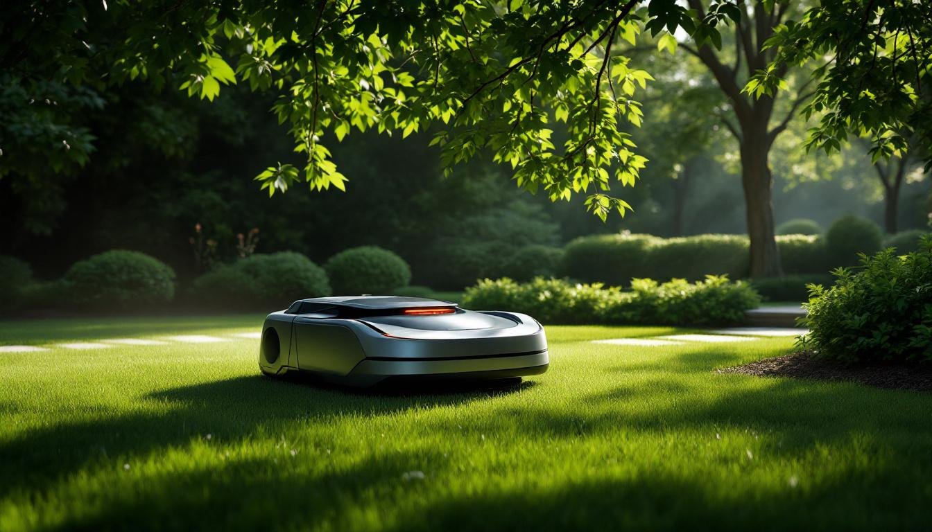 découvrez nos recommandations pour choisir le meilleur robot de tonte adapté aux zones ombragées et profitez d'une pelouse impeccable toute l'année.
