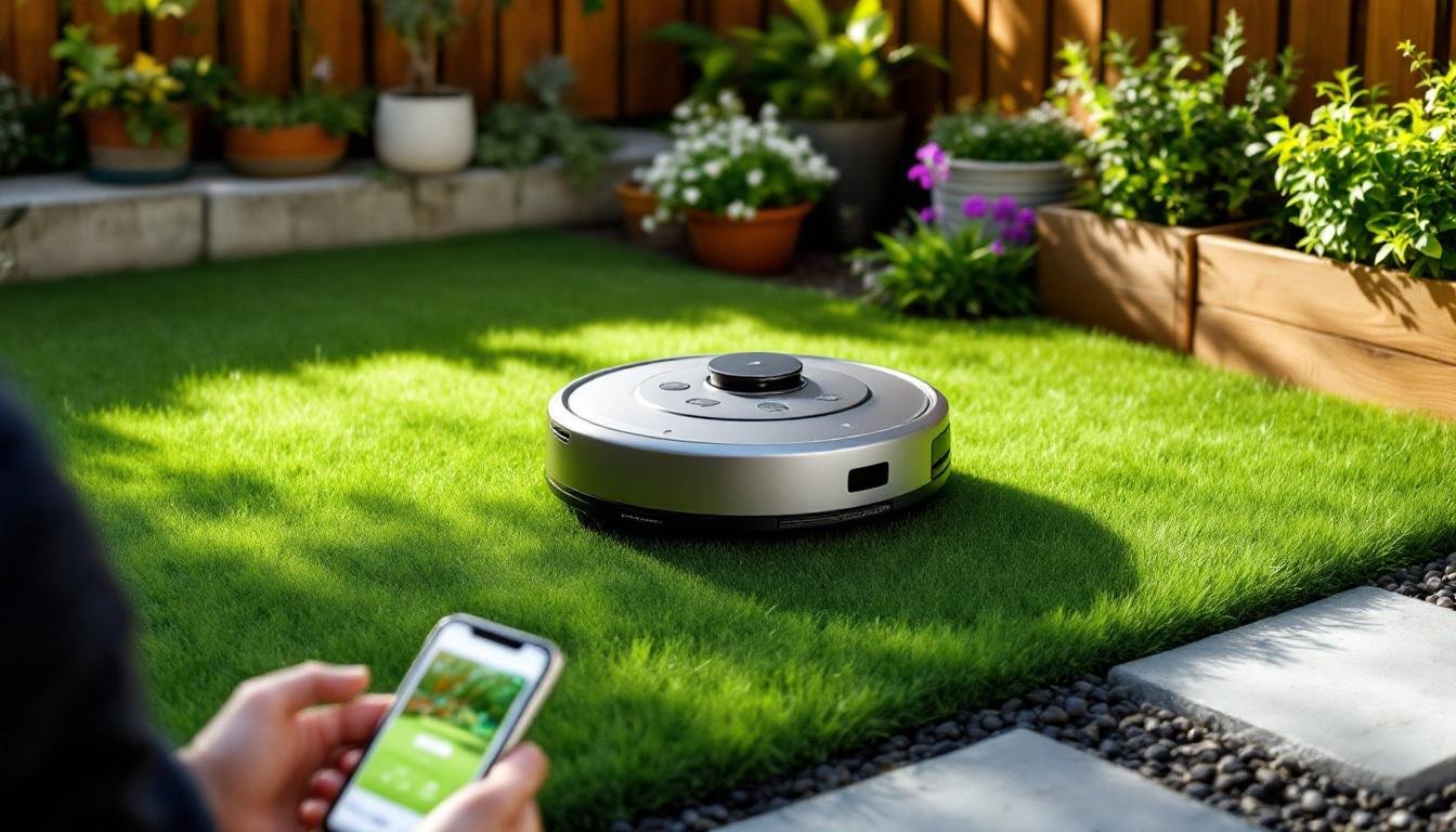 découvrez notre robot tondeuse spécialement conçu pour les jardins urbains avec accès étroit, alliant efficacité et maniabilité pour un gazon parfaitement entretenu.