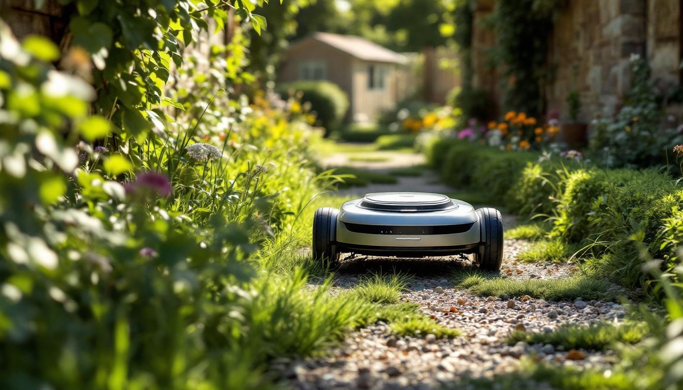 découvrez nos robots tondeuses spécialement conçus pour entretenir efficacement les jardins sinueux et étroits, offrant précision et facilité d'utilisation.