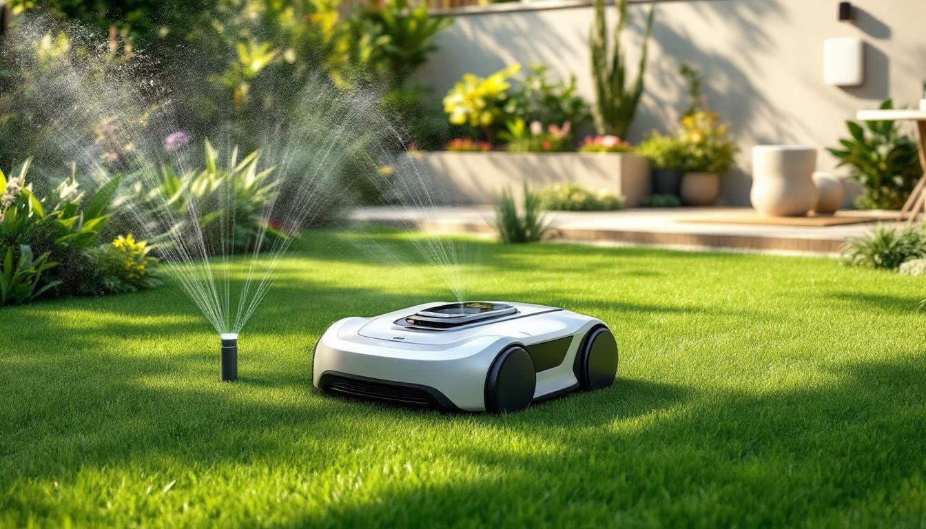 découvrez notre sélection de robots tondeuses compatibles avec les systèmes d'arrosage automatique pour un entretien de pelouse intelligent et sans effort.