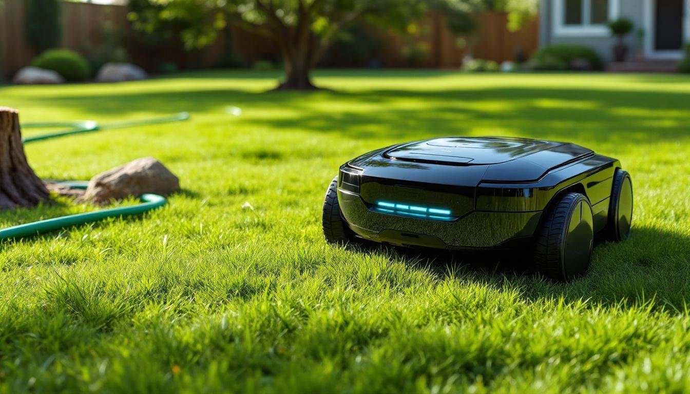 découvrez nos robots tondeuses capables de franchir facilement trottoirs et allées gravillonnées pour un jardin parfaitement entretenu sans effort.