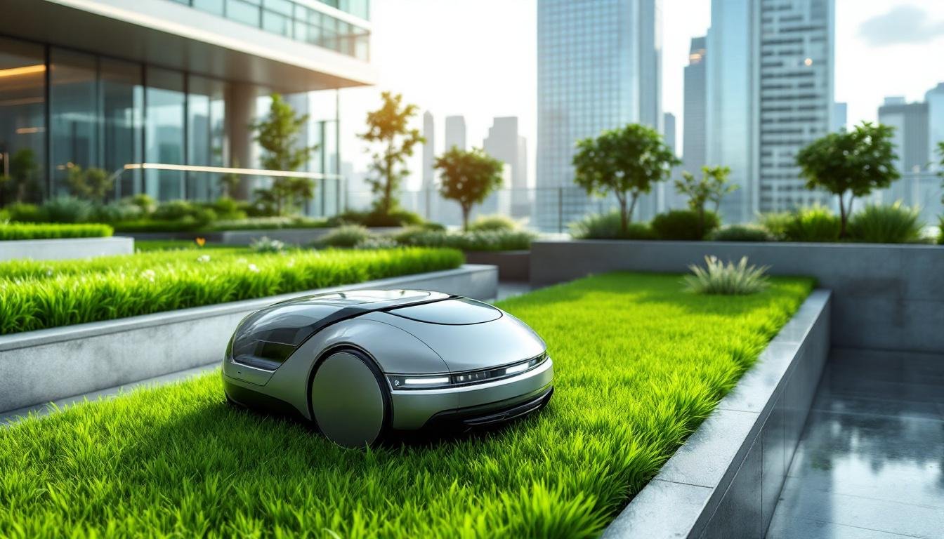 découvrez nos robots tondeuses spécialement conçus pour entretenir vos toitures végétalisées et jardins suspendus avec efficacité et autonomie.