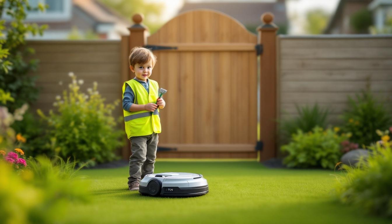 découvrez si un robot de tonte est sécurisé pour les enfants et les précautions à prendre pour garantir leur sécurité lors de son utilisation.