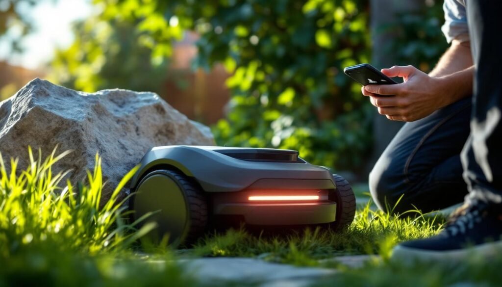 découvrez si une tondeuse robotisée est capable d'envoyer une alerte en cas de blocage pour garantir une tonte efficace et sans souci.